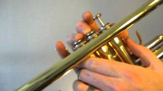 How to play the Trumpet A Flat Major Arpeggio (Concert G Flat)