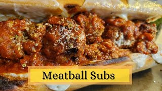 Meatball Sub Sandwiches || Meatball Subs || How to make THE BEST Meatball Subs || Miss A's Kitchen