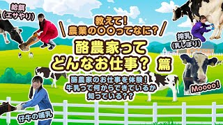 教えて！農業の○○ってなに？酪農家ってどんなお仕事？ 篇