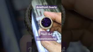 Natural Amethyst/Kecubung (Quartz) Ring Perak Handmade Minat +6282114494934 #shorts #amethyst