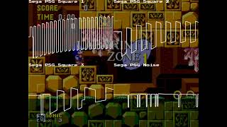 Sonic the Hedgehog - Labyrinth Zone - Sega Master System remix (PSG SN76489)