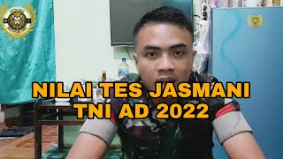 NILAI 100 TES JASMANI TNI AD 2022