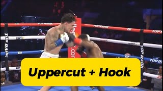 Boxing lesson. Uppercut and Hook combo by George Kambosos Jr. #boxingtraining