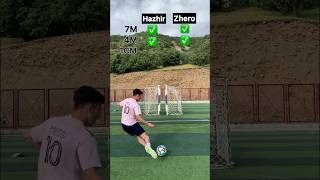 The skill of shooting between the goals ⚽️🔥#shorts #viral #challenge