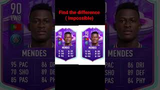 Find the difference ( Mendes Fifa card )