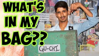 WHAT'S IN MY BAG? (MALE EDITION) #MOST FUNNIEST VIDEO EVER|GROWN UP SON|VINAY PANEKAR