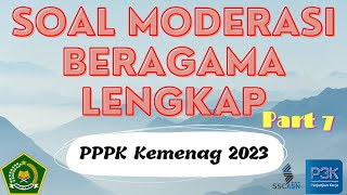 Soal Moderasi Beragama Lengkap PPPK Kemenag 2023 - Part 7 #PPPK #PPPKKemenag #ModerasiBeragama