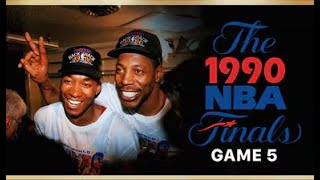 Isiah Thomas Vs. Clyde Drexler Detroit Vs. Portland 1990 NBA Finals | 4th Quarter