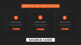 Responsive Neumorphism Service Section | Responsive Web Design