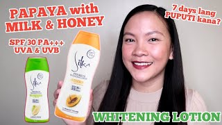 PAPAYA with MILK & HONEY WHITENING LOTION Honest review