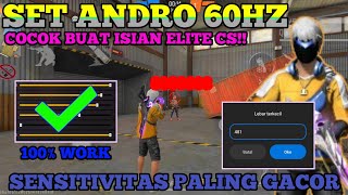 GACOR PARAH SET ANDRO 60HZ⚡🔐 SENSITIVITAS HEADSHOT 2024 SETELAH UPDATE || WORK SEMUA HP