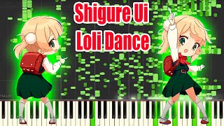 Shigure Ui Loli Dance but it's MIDI (Auditory Illusion) | 9mm go bang Piano sound