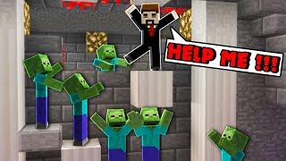 Zombie Apocalypse #3 DO I SAVE THE PRESIDENT OF THE CITY ZOMBIES? in Minecraft Animation