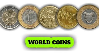 World coins | Bimetallic coins | Coin collection|GHANA, SAUDI ARABIA, BAHRAIN, MALAYSIA AND SRILANKA