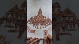 Part-5 | Ram Mandir 🚩 #shorts #viral #drawing