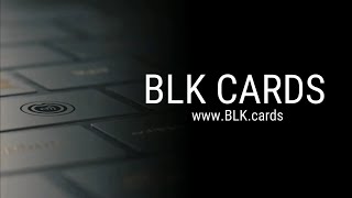 BLK CARDS - Black NFC contactless business cards