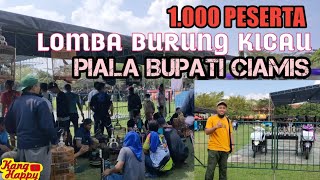 LOMBA BURUNG KICAU MEMPEREBUTKAN PIALA BUPATI CIAMIS || DI IKUTI OLEH 1.000 PESERTA.