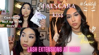 KISS FALSCARA REVIEW | TRY ON , CHECK INS & TIPS TO MAKING THEM LAST UP TO 5 DAYS