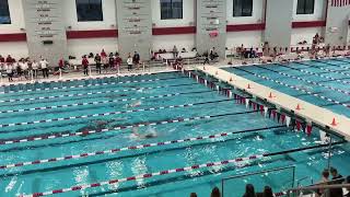 UW vs UWGB- M 100 Back, DiMartile Long