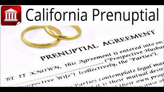 California Prenuptial Agreement