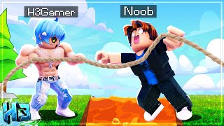 Mình KÉO Noob Xuống DUNG NHAM?? Trở Thành NGƯỜI KÉO KO Mạnh Nhất Trong Tug Of War Simulator | Roblox