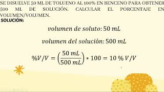 COMO CALCULAR PARTES POR MILLÓN (PPM), PORCENTAJE MASA/MASA, MASA/VOLUMEN Y VOLUMEN/VOLUMEN.