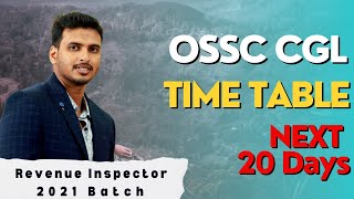 Ultimate 20-Day Study Plan to Crack OSSC CGL Exam | Daily Timetable & Tips