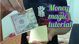 Magic tutorial , Paper to money // Easy Magic