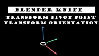 Blender Transform Pivot Point, Transform orientation. (Точки трансформации в Blender)