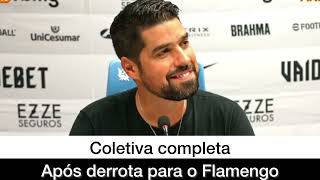 Coletiva após derrota para o Flamengo #gols #corinthians #lancesdefutebol