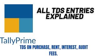 TDS AND TCS ENTRIES IN TALLY PRIME