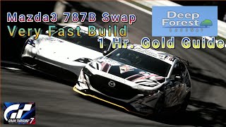 GT7 Deep Forest 1 hr. Endurance Gold Guide w/ Mazda 3 787B Engine Swap Build