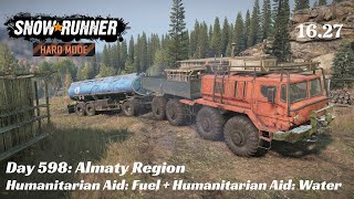 SnowRunner Hard Mode - R16 E27 - Humanitarian Aid: Fuel + Humanitarian Aid: Water