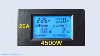 LCD Voltage Current Active Power Energy Meter | Unboxing