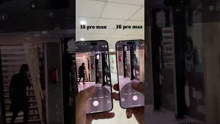 Iphone 16 Pro Max Vs iphone 15 Pro Max Camera Check #shorts #iphonecamera #iphone16 #iphone15