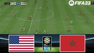 FIFA 23 - USA vs Maroc 26/9/2024 - FIFA Women's World Cup 2023 - Gameplay PS5