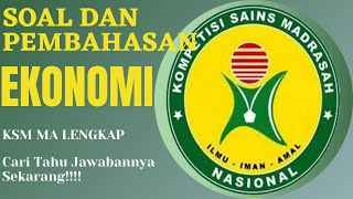 SOAL DAN PEMBAHASAN EKONOMI KSM MA DALAM BAHASA ARAB DAN INGGRIS LENGKAP DAN JELAS PENJELASANNYA