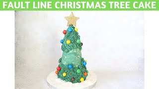 Fault Line Christmas Tree Cake | Tutorial | Kurlina's Foodie Chronicles