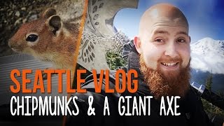 CHIPMUNKS & A GIANT AXE! | Seattle Rise of Iron Vlog