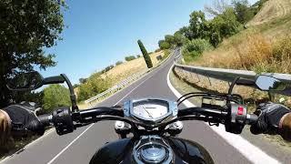 Twisty road on Tuscany hills - Manciano to Saturnia - Italy - roads SP159, SP10