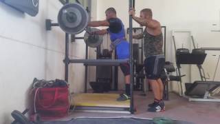 Squat raw PR epic grind 252.5kg bw 86kg