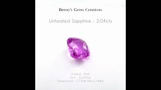 2.04CTS Unheated Pink Sapphire #gorgeousgems #gemstone