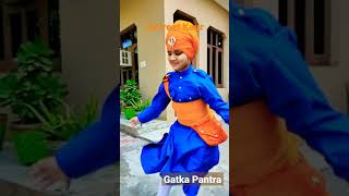 Gatka Pantra by 6 years old, my sister Yuvreet Kaur || #sikhmartialart #gatkatraining