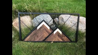 How to Build a Wood and Steel Mountain Art