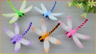 💯 ОЧЕНЬ ПРОСТО! Как сделать СТРЕКОЗУ из синельной проволоки / Pipe cleaner Dragonfly