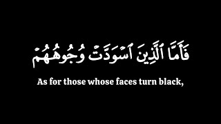 الذين اسودت وجوههم | محمد اللحيدان سورة العمران | كرومات قران شاشة سوداء
