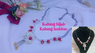 bikin kalung sendiri dari manik manik, kalung hijab