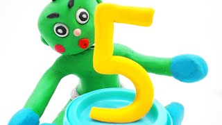 Green Baby - Episode 5 - Learning Numbers - Stop Motion Cartoon For Kids