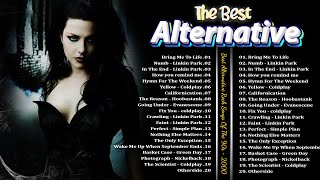 Alternative Rock Of The 90s 2000s 🔥 Evanescence, Linkin Park, Nickelback, Coldplay, Green Day