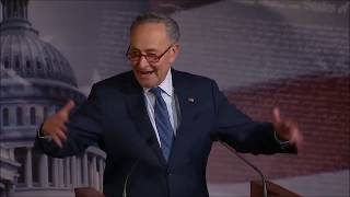 Senate Minority Leader Chuck Schumer reacts after acquittal of President Trump (5 Feb. 20)